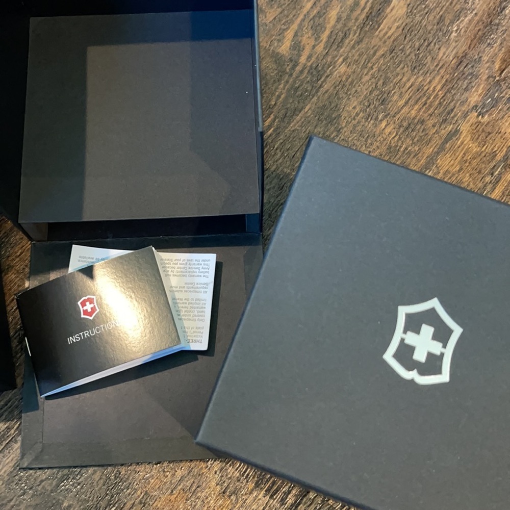 Swiss Army Victorinox watch…. UNISEX … all Black!! Brand new in box. NEVER WORN! - Picture 4 of 6